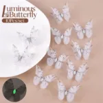 10pcs 4.5cm Double Layered Tulle 3D Luminous Butterfly Wings DIY Sewing Accessories Dress Hair Accessories Headwear Decoration - Image 10