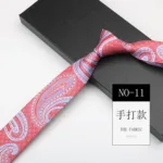6cm Width Navy Paisley Neck Ties For Men Business Handmade Narrow Soft Polyester Neckties Trendy Fashion Shirt Suit Accessories - Image 16