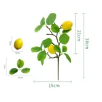 Lemon Branches Artificial Plants Fruits Home Decor Garden Sets Party Supplies Tree Accessories Fake Fruit Llimones Decorativos - Image 7