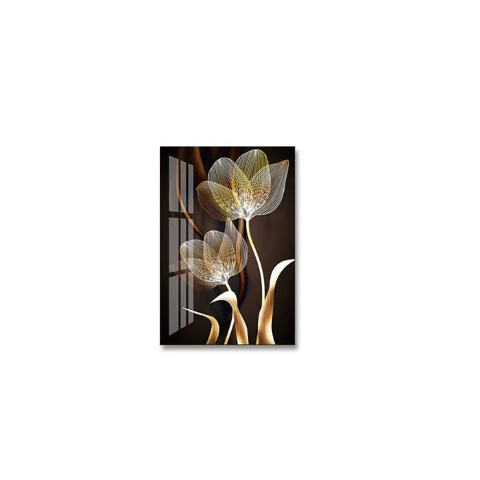 3 PCS Black and Gold Flower Wall Art Canvas Painting Living Room Decor Modern Abstract Poster Home Decor - Image 8