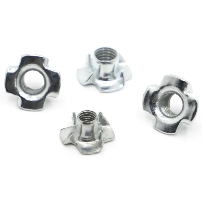 5-50pcs M3 M4 M5 M6 M8 M10 Zinc Plated Four Claws Nut Speaker T-nut Blind Pronged Insert Tee Nut Furniture Hardware - Image 5