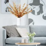 5pcs/Lot Artificial Gold Eucalyptus Branch Stem Artificial Plants for Home Wedding Flower Arrangement Greenery Decoration - Image 5