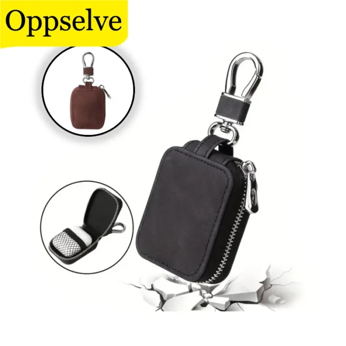 Travel Protection Earphone Storage Case Headphone Accessories Portable Full Protective Earbud Cover PU Leather Mini Headset Case - Image 1
