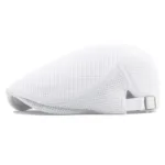 summer hollow mesh breathable sun hat classic solid color beret men and women universal hats outdoor sports cap - Image 10