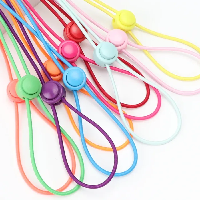No Tie Shoe Laces Suitable for All Shoes Round Spring Lock Elastic Shoelaces Quick Wear in 1 Second Hiking Sports Lazy Shoelace - Image 3