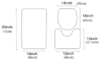 Oil Painting Purple Lavender Butterfly Shower Curtain Set Non-Slip Rugs Bath Mat Toilet Lid Cover Waterproof Bathroom Curtain - Image 9