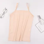 2024 New Women's Plain Sleeveless Top Ladies Stretch Strappy Camisole Vest Bottoming Shirts Nude Black White Lady Tank Top Vests - Image 9