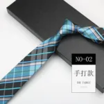 6cm Width Navy Paisley Neck Ties For Men Business Handmade Narrow Soft Polyester Neckties Trendy Fashion Shirt Suit Accessories - Image 15