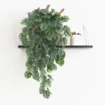 69PCS Chelonian Leaves Artificial Plants Christmas Wedding Garden Rose Arch Home Accessories Decoration Fake Plastic Flowers - Image 5