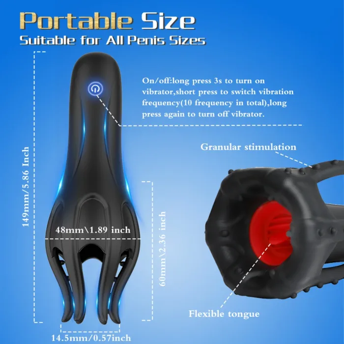 Glans Trainer for Men Powerful Vibrating Penis G Spot Masturbator Soft Fingertip Prolong Endurance Massage Vibrator Erotic Toys - Image 6