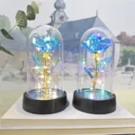 Red Colorful Rose Artificial Flowers Wedding Decoration Creative Valentine's Day Mother's Day Gift Light Up Rose in A plastic - Image 5