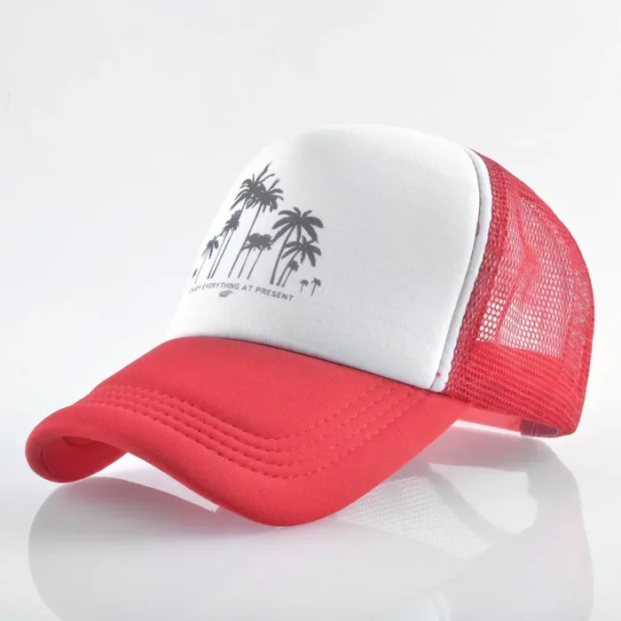 Embossed Triangle Mesh Baseball Caps Women Breathable Mesh Snapback Hats Red Black Casual Sport Hats Cap Unisex Men Fishing - Image 18