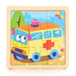 Baby Wooden Montessori Puzzle Child Game Wooden Puzzle 3D Cartoon Animal Puzzle Babies Toys Puzzles For Kids 1 2 3 Year Old - Image 17