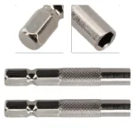 Magnetic Hex Shank 6.35mm-4mm Insert Bit Adapter For Electric Screwdriver Socket Holder Drill Bit Adapter 45mm Length Tools - Image 5