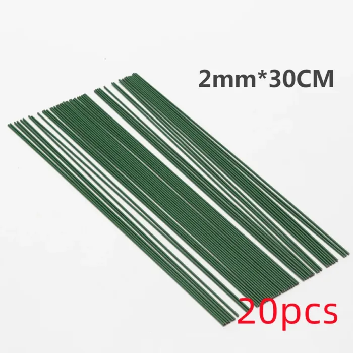 2mm*30CM Artificial Green Flower Stem DIY Floral Material Handmade Wire Stem Accessoies for Wedding Home Decoration - Image 8