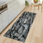 3D wood grain bamboo striped stone pattern carpet living room Restaurant corridor balcony entrance door cushion floor pad rugs - Image 6