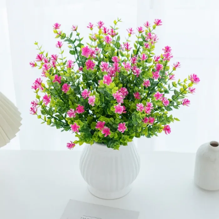 Fake Eucalyptus Plant for Wedding Arch Christmas Decoration Home Ornamental Flowerpot Artificial Plastic Flower Photography Prop - Image 2