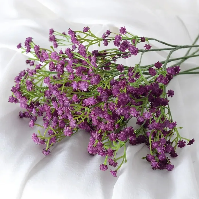 108Heads 63cm Babies Breath Artificial Flowers Plastic Gypsophila DIY Floral Bouquets For Handmade Wedding Party Home Decoration - Image 10