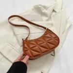 Fashion Female Underarm Shopping Bag Retro Casual Women Totes Shoulder Bags Female Leather Solid Color Handbag for Women - Image 5