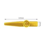 Metal Kazoo Lightweight Portable For Beginner Flute Instrument Music Lovers Woodwind Instrument Simple Design Lightweight Kazoo - Image 6