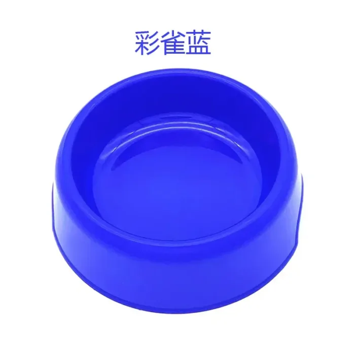 Solid Color Pet Bowl Plastic Dog Cat Round Single Bowls Thickened Eco-Friendly Dog Pet Supplies Dog Accessories - Image 6