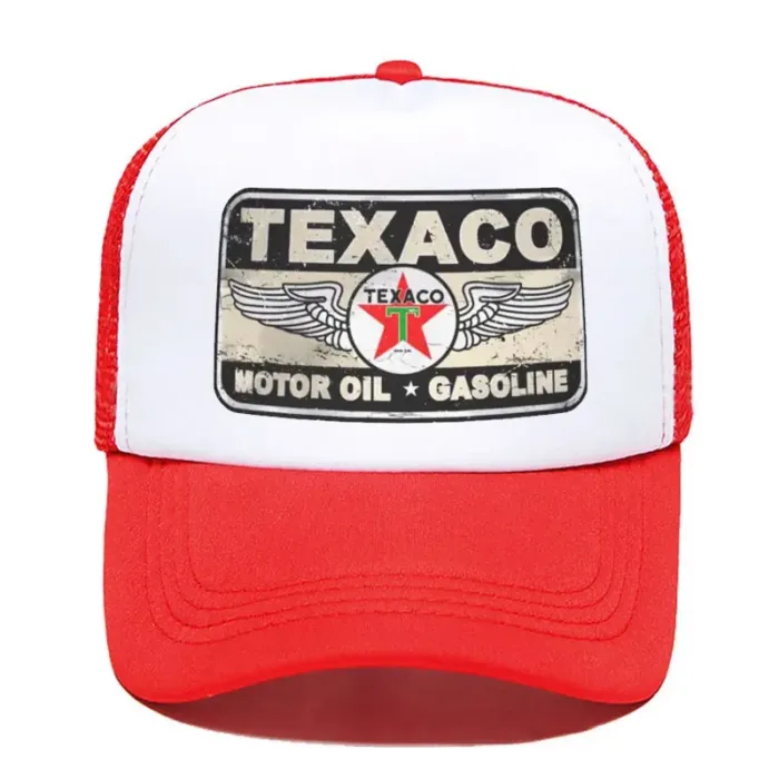 Punk Unisex Vintage Texaco Sign Trucker Hat Adult Adjustable Baseball Cap for Men Women 2023 Summer Hip Hop Snapback Caps - Image 3