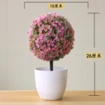 1pc Artificial Plants Bonsai Small Tree Simulation Plants Fake Flowers Table Potted Ornaments Home Decoration Hotel Garden Decor - Image 8