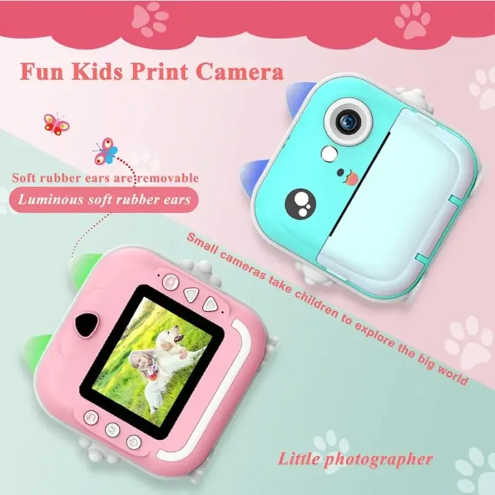Q5 Kids Camera Instant Print Photo Mini Digital Video Camera for Kids Print Thermal Paper Educational Toys Gift - Image 5