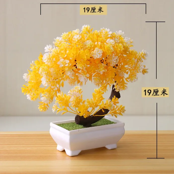 1pc Artificial Plants Bonsai Small Tree Simulation Plants Fake Flowers Table Potted Ornaments Home Decoration Hotel Garden Decor - Image 45