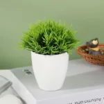 New Fake Flowers for Home Garden Decoration Artificial Plants Potted Green Bonsai Small Tree Grass Plants Pot Ornament Wedding - Image 2