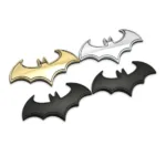 3D Metal Bat Auto Car Logo Cartoon Sticker Metal Badge Emblem Tail Decal Motorcycle Car Decoration Accessories Car Sticker - Image 2