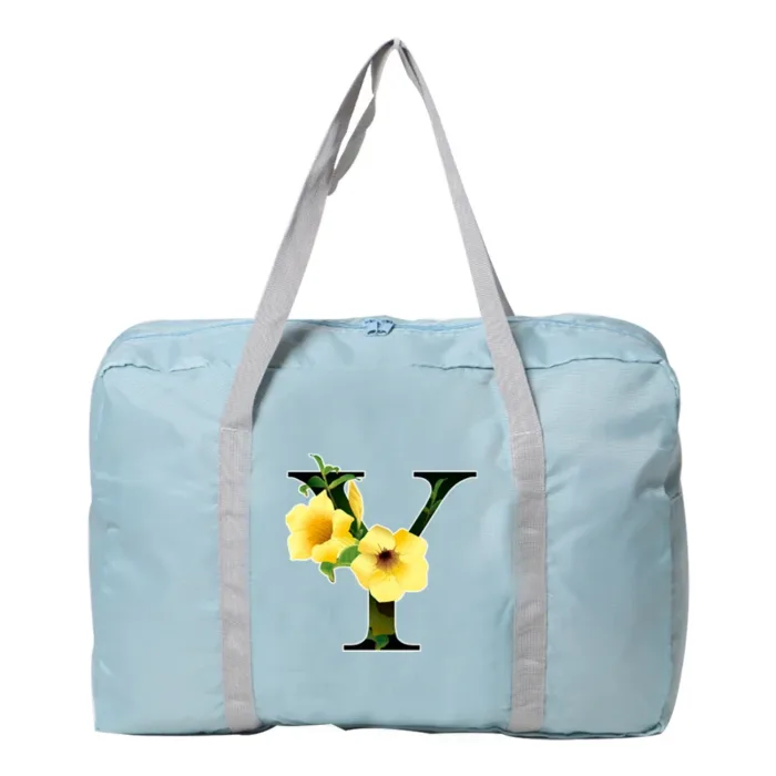 Travel Bag Unisex Large Capacity Bag Luggage WaterProof Travel Accessories Flower Color Clothes Storage Nylon Foldable Handbags - Image 12