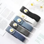 Jeans Elastic Belt Men Denim Belt No Marks Versatile Invisible Elastic Women No Punching Decoration Waistband Inset Style Belts - Image 3