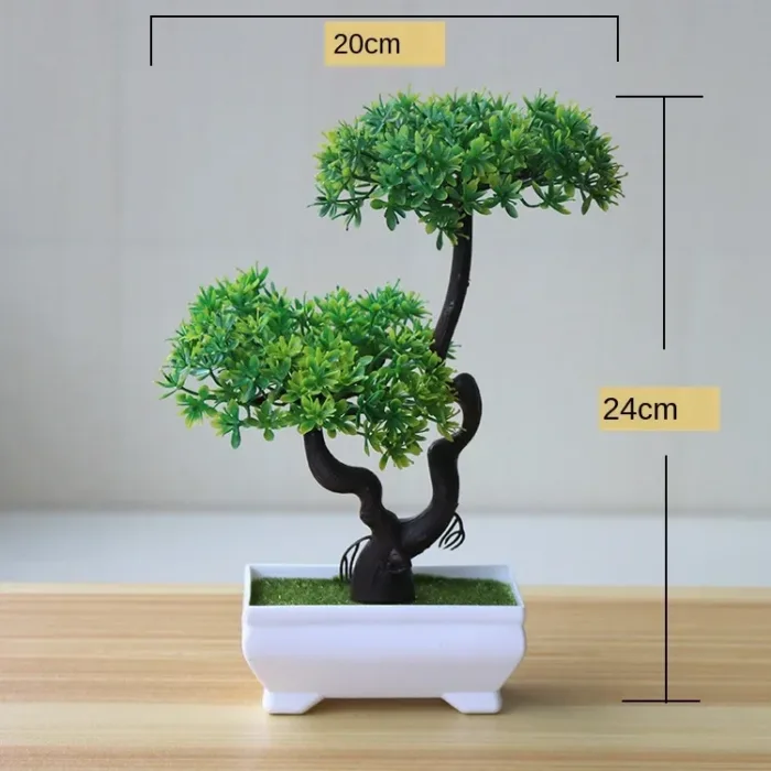 Green Artificial Plants Bonsai Small Tree Pot Plants Simulation Plastic Flowers Potted Ornaments Home Hotel Garden Decoration - Image 29
