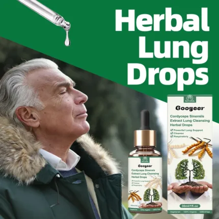 Lung Cleanse Drops Lungs Breath Detox Health Cleaner Respiratory System Support Lung Cleaning Herbal Extract Care 30ml