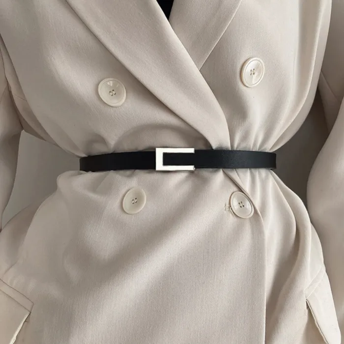 Luxury Brand Leather Women Waist Belt DesignerWomen Dress Party Cowhide Knot Belt Gold Alloy Buckle Waistband Jeans Female Gift - Image 1