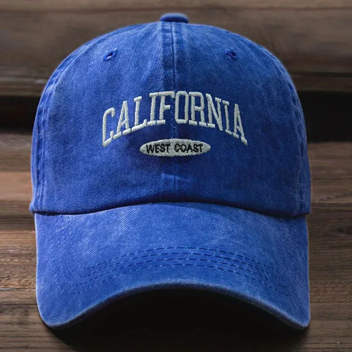Fashionable Versatile Washed Letters Solid Color Embroidered Baseball Cap For Men Wide Brimmed Casual Sports Cap For Women - Image 10