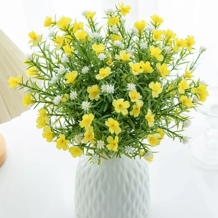 Artificial flower plant babysbreath Little Daisy Diy Christmas Festival party Home Outdoor Garden Decor Wedding bridal bouquet - Image 6