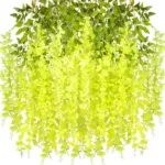 110cm Artificial Flowers Wisteria Vine Wholesale Trailing Fake Flower String For Home Wedding Party Decor Silk Wisteria Garland - Image 4
