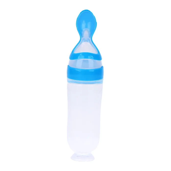 Baby Silicone Squeezing Feeding Bottle Newborn Baby Training Spoon Supplement Feeder Safe Useful Tableware For Kids - Image 7