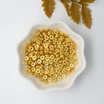 14K/18K Gold Plated 10-30Pcs 3/4/5/6/8mm Spacer Beads for DIY Necklace Bracelet Jewelry Making Supplies Accessories Wholesale - Image 3