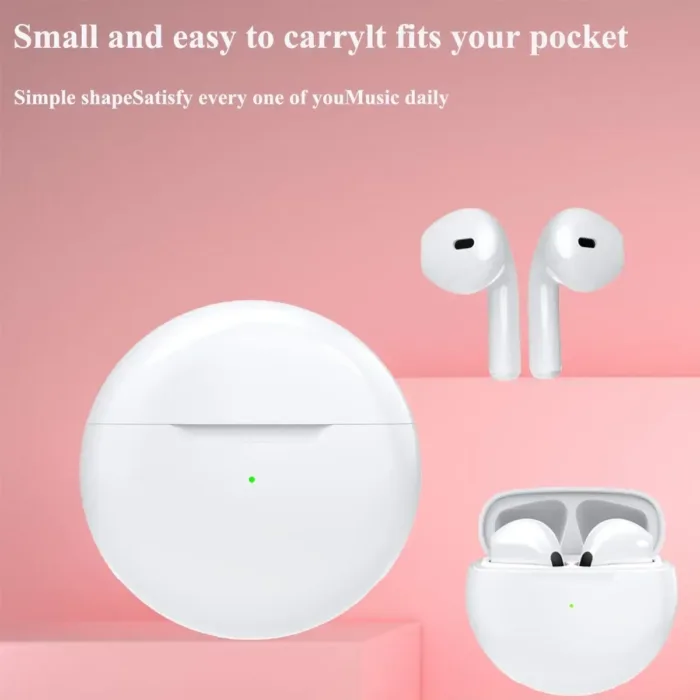 Air Pro6 Bluetooth Headphones Tws Earphone Bluetooth Wireless Bluetooth Headset Pods EarPods Wireless Headphones Pro 6 Earbuds - Image 3