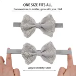 3Pcs/Set Leg Ruffled Cotton Socks Baby Girls  Kids Clothing with Lacework Toddlers Cotton Hair Ribbon Bows Sock Elastic Hairband - Image 3