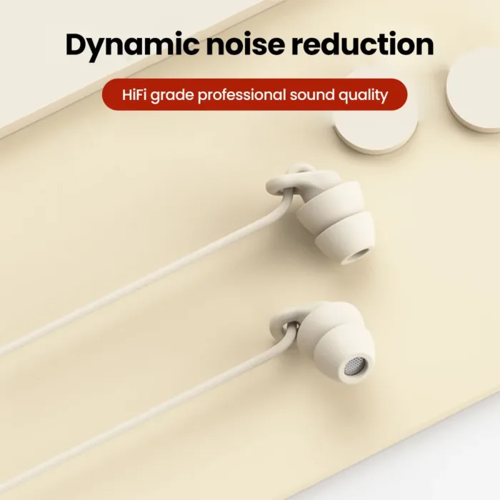 Soft Silicone Headphones Wired Handsfree Type C 3.5mm Jack Earphones In-Ear Sleep Wired Headset With Mic In-line Control Earbuds - Image 3