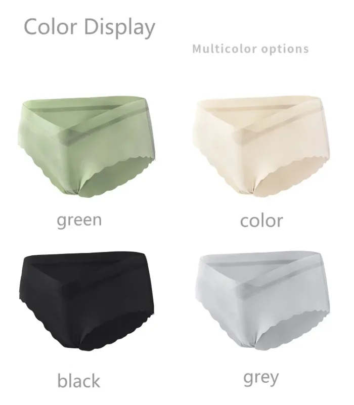 2024 Low-waisted V-Shaped Women's Panties Cotton Maternity Pregnant Underwear Seamless Pregnancy Underwear Pregnancy Briefs - Image 6