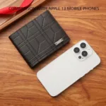 Men Purse Black PU Leather Multiple Slot Casual Large Capacity Coin Wallet Male Card Holder Purse Multifunctional Bag - Image 3