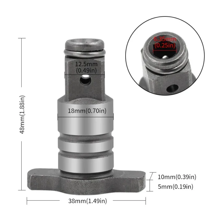 New Arrival T Shaft 4 Sleeve Electric Brushless Impact Wrench Adapter Replacement Power Drill Head Convertor Tool - Image 7