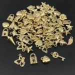 20Pcs/lot Random Mix Styles Gold Color Silver  CCB Acrylic Pendant for Jewelry Making DIY Necklace Bracelet - Image 6