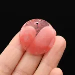 Amazonite Rose Quartz Jade Lapis lazuli Stone30MM Round Disc Pendant Charm For Jewelry MakingDIY Necklace Accessories Gift Party - Image 14