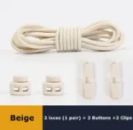 No Tie Shoe Laces Suitable for All Shoes Round Spring Lock Elastic Shoelaces Quick Wear in 1 Second Hiking Sports Lazy Shoelace - Image 20